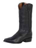 Rodeo Bravo x El General Men's Pointed Toe Leather Cowboy Boots - Made in Mexico - Black 135