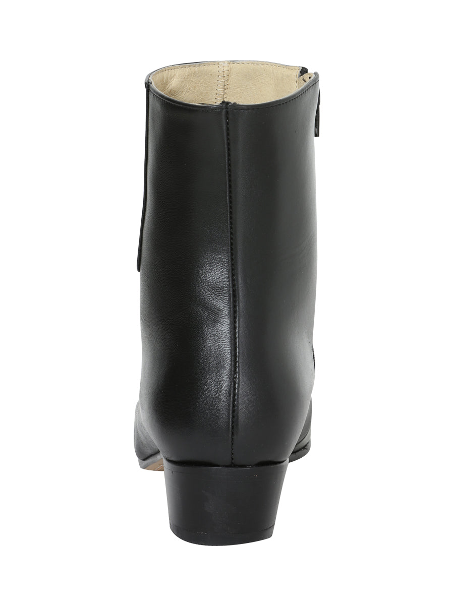 El Besserro Men's Cowboy Western Dress Boot - Made in Mexico - Goat Leather in Black 199 — view 4