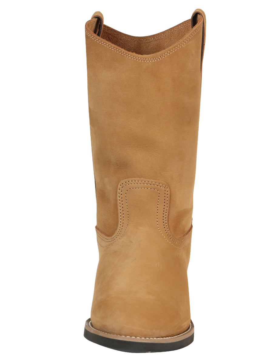 ESTABLO Men's Leather Work Boot - Made in Mexico - Nubuck Cinnamon 303 — view 3