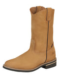 ESTABLO Men's Leather Work Boot - Made in Mexico - Nubuck Cinnamon 303
