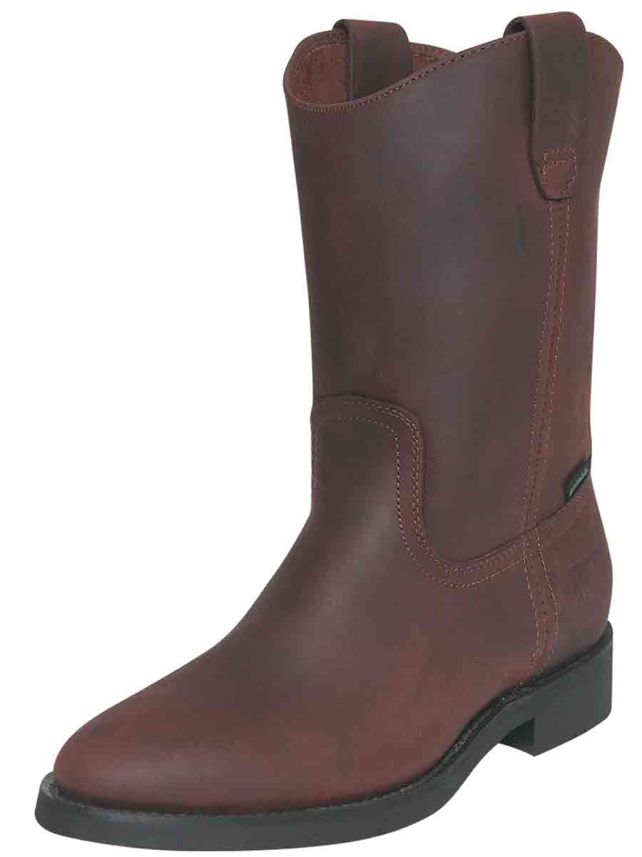 ESTABLO Men's Leather Work Boot - Made in Mexico - Grasso Brown 315 — view 3