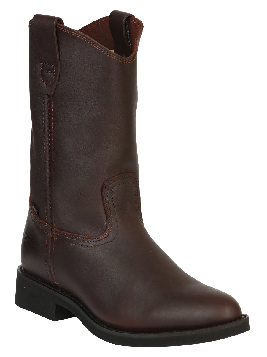 Establo Men's Work Boot - Leather Grasso - Shedron 316 — view 2