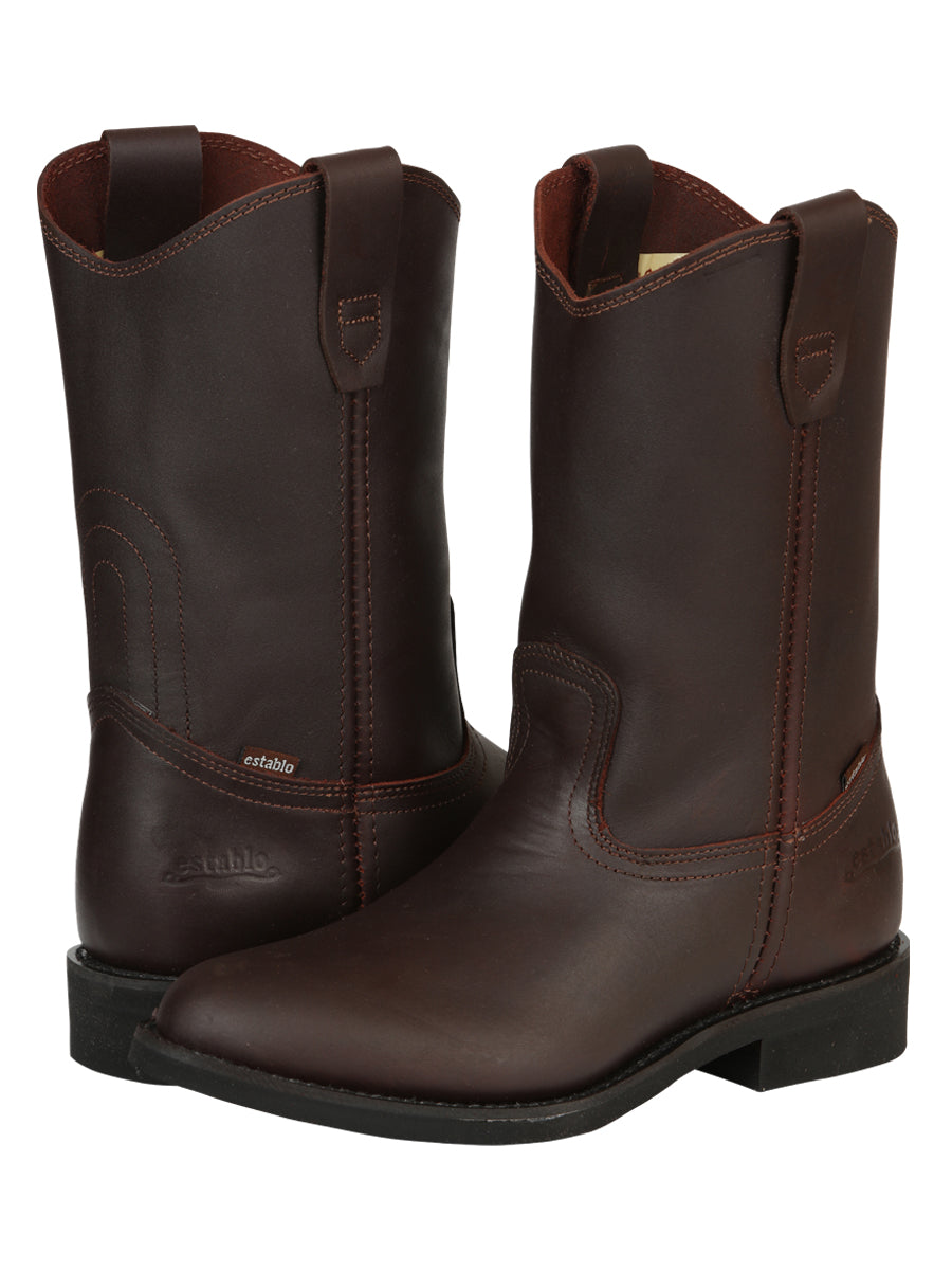 Establo Men's Work Boot - Leather Grasso - Shedron 316 — view 3