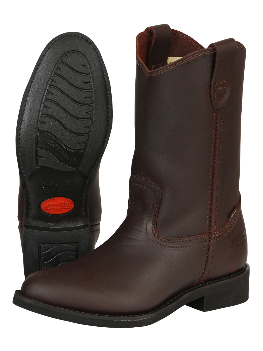 Establo Men's Work Boot - Leather Grasso - Shedron 316 — view 4
