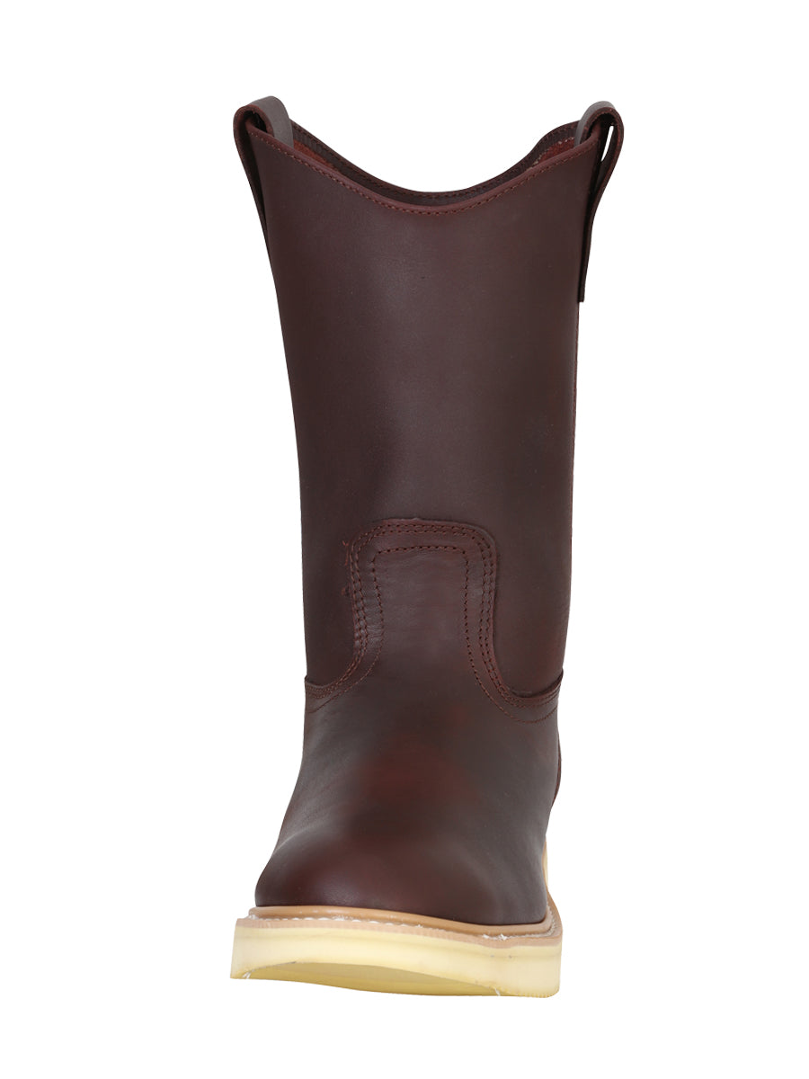 ESTABLO Men’s Leather Work Boot - Made in Mexico - Grasso Shedron 318 — view 2