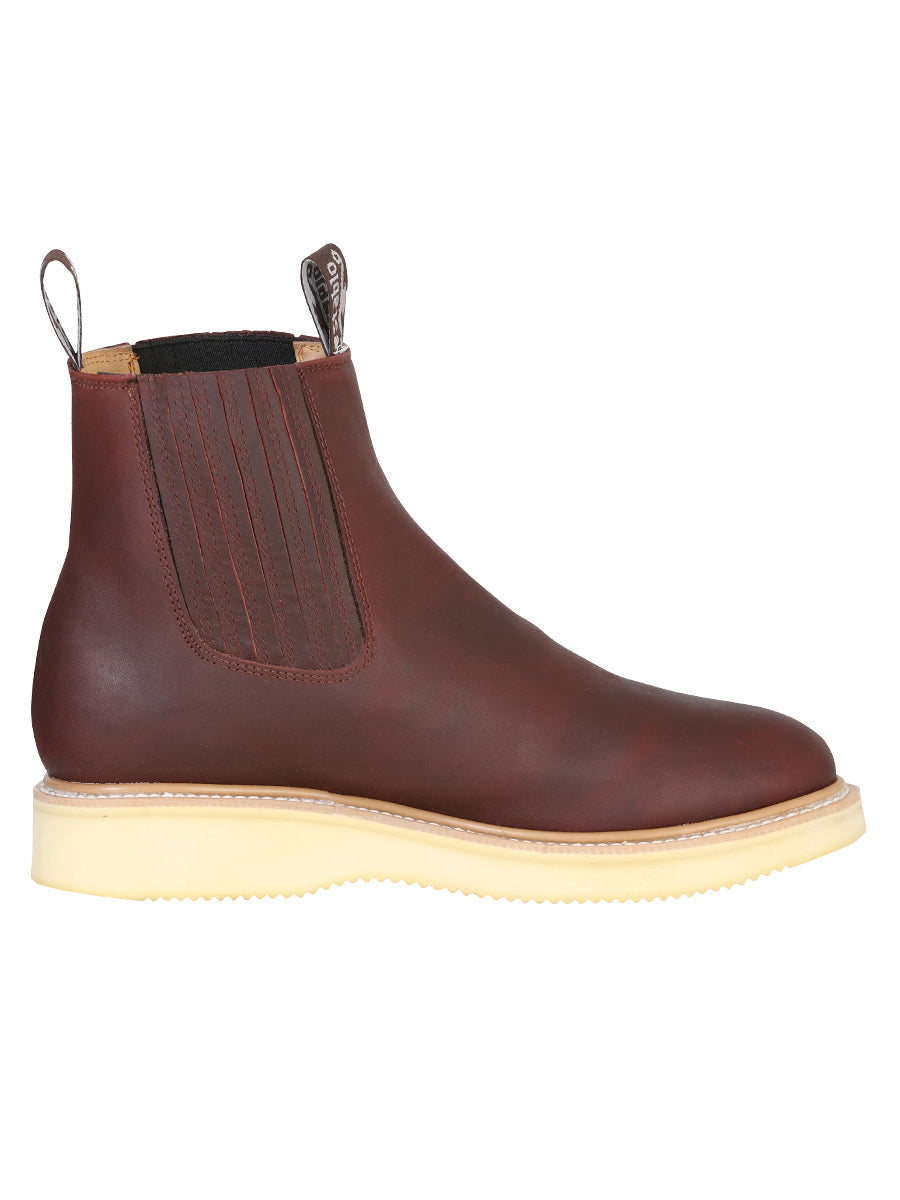 ESTABLO Men’s Work Leather Ankle Work Boot - Made in Mexico - Grasso Shedron 321 — view 2
