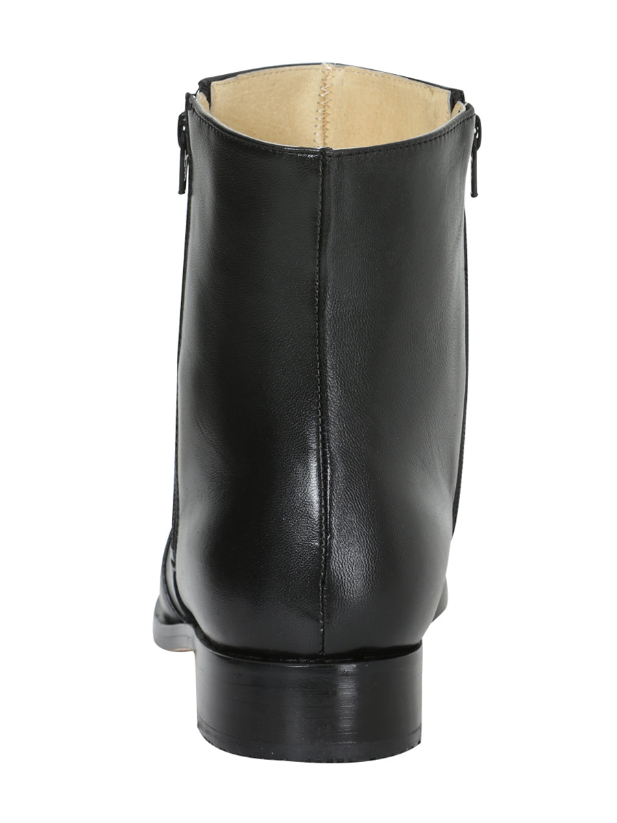 El Besserro Men's Cowboy Western Dress Boot - Made in Mexico - Goat Leather in Black 10661 — view 5