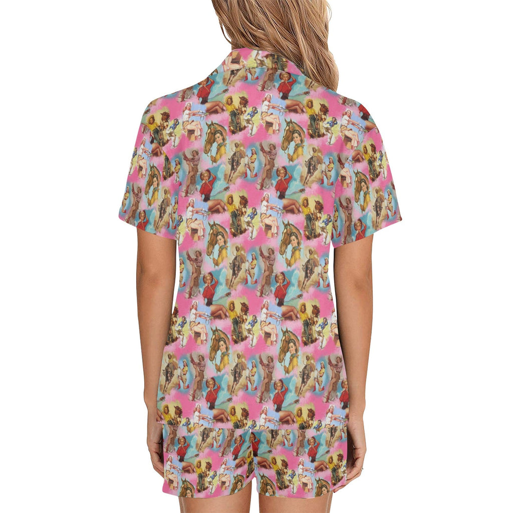 Baha Ranch Vintage Cowgirl Collage Women's Western Pajama Set by Baha Ranch Western Wear - product image 5