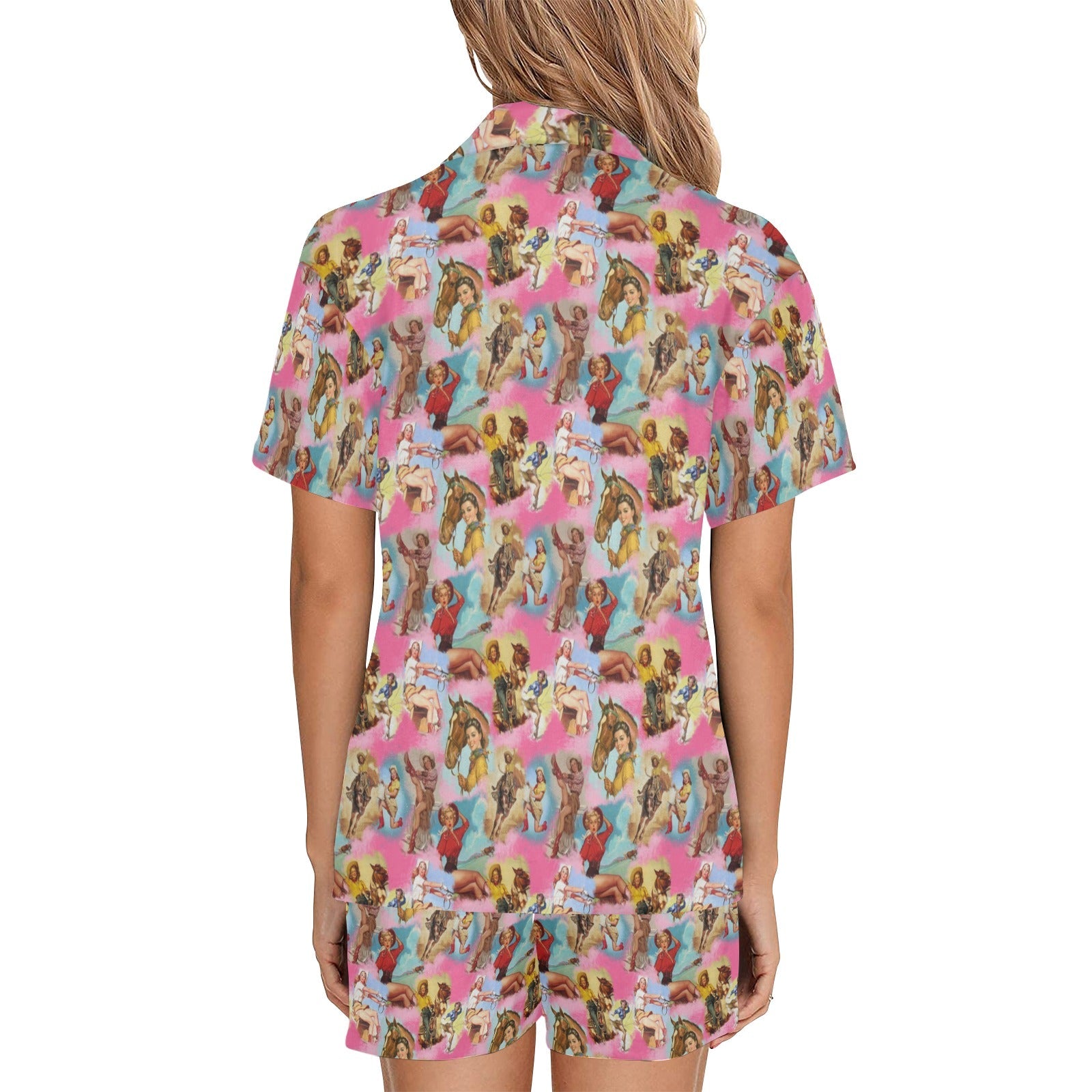 Baha Ranch Vintage Cowgirl Collage Women's Western Pajama Set by Baha Ranch Western Wear - product image 5
