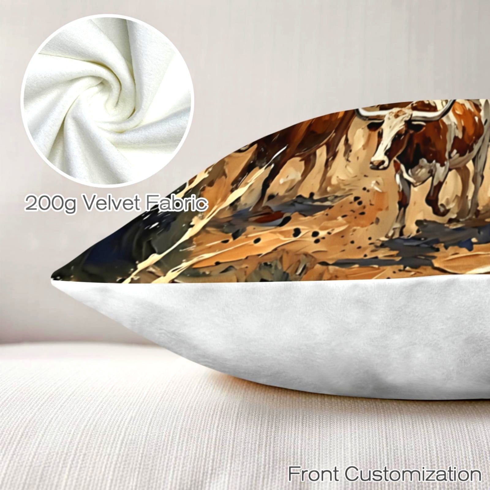 Baha Ranch Cattle Rancher Velvety Soft Pillow Case Made in America by Baha Ranch Western Wear - product image 3