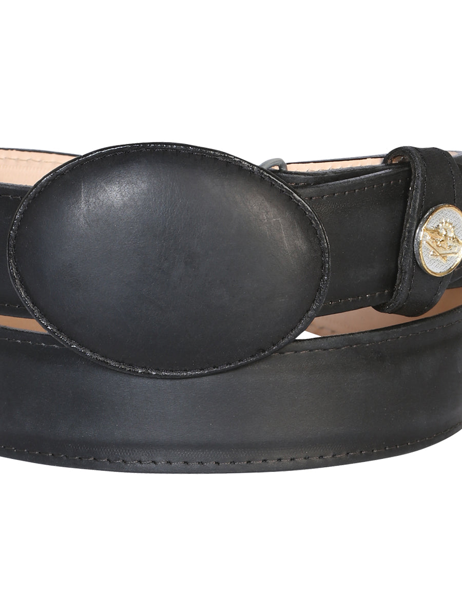 El General Men’s Western Belt - Crazy Leather - Black 21274 — view 3