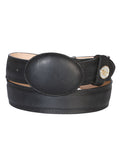 El General Men’s Western Belt - Crazy Leather - Black 21274