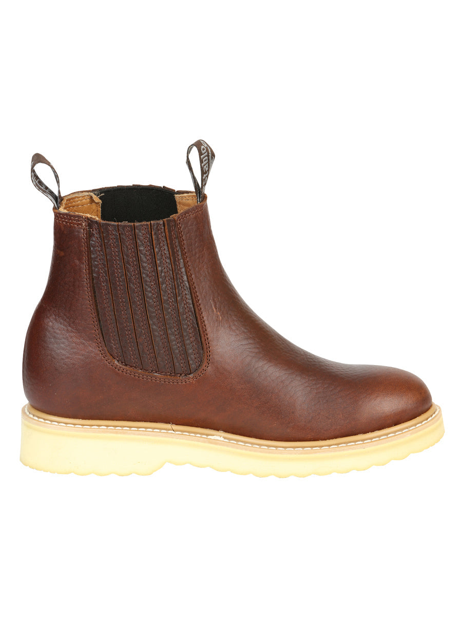 ESTABLO Men’s Leather Ankle work Boot - Made in Mexico - Honey 22953 — view 6