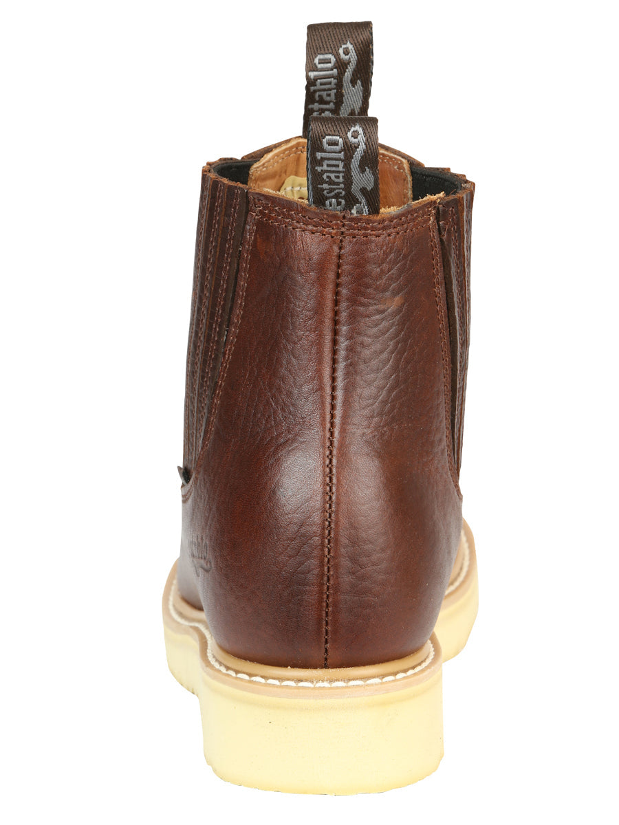 ESTABLO Men’s Leather Ankle work Boot - Made in Mexico - Honey 22953 — view 8