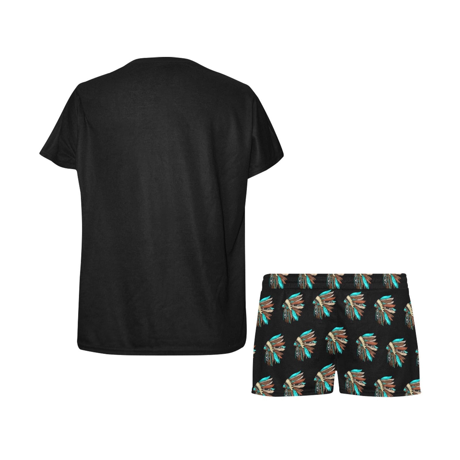 Baha Ranch Indian Headdress Women's Western Short and Top Pajama Set by Baha Ranch Western Wear - product image 5