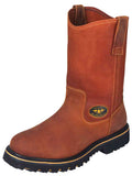 El General Men’s Leather Work Boot with Steel Toe - Made in Mexico - Crazy Miel Honey 31329