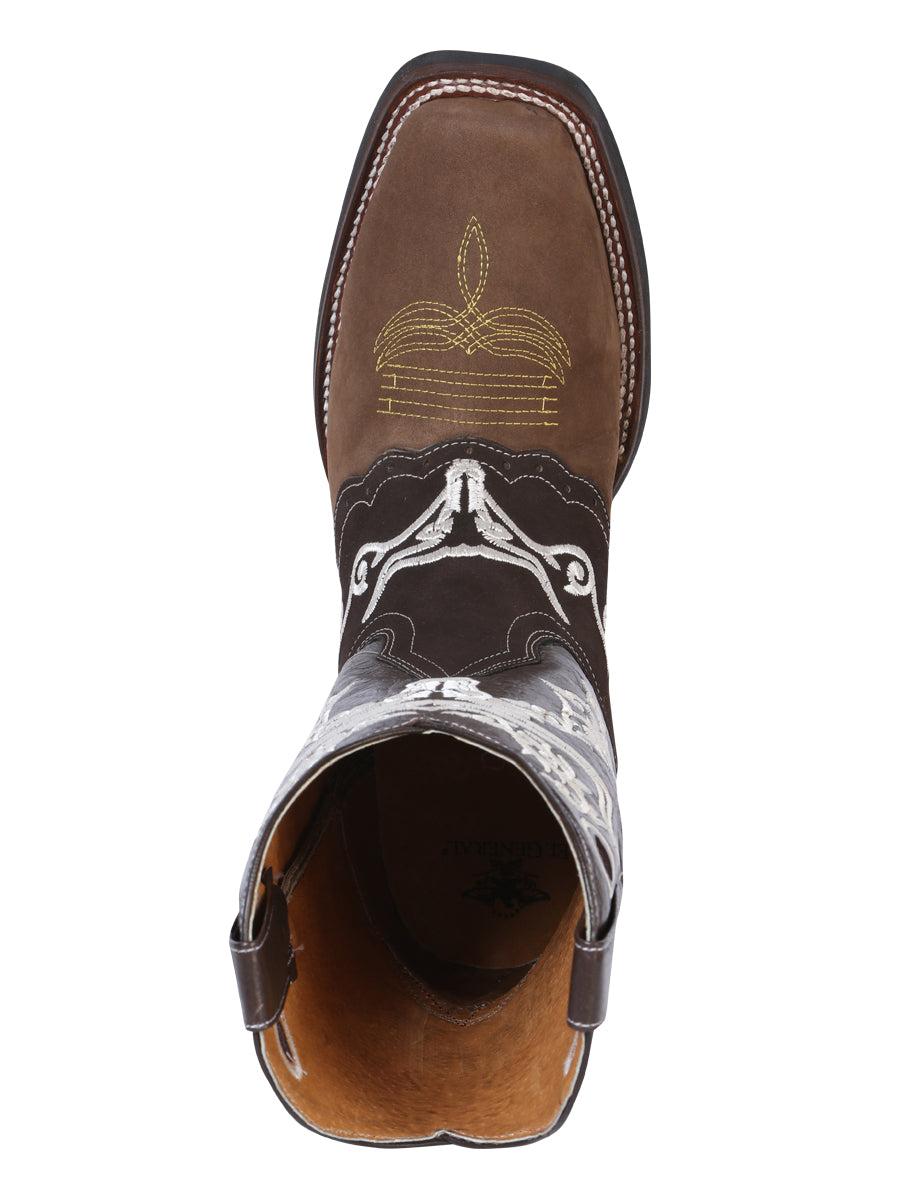 El General Men's Leather Western Cowboy Boot - Made in Mexico Crazy Camel Style 34311 — view 5