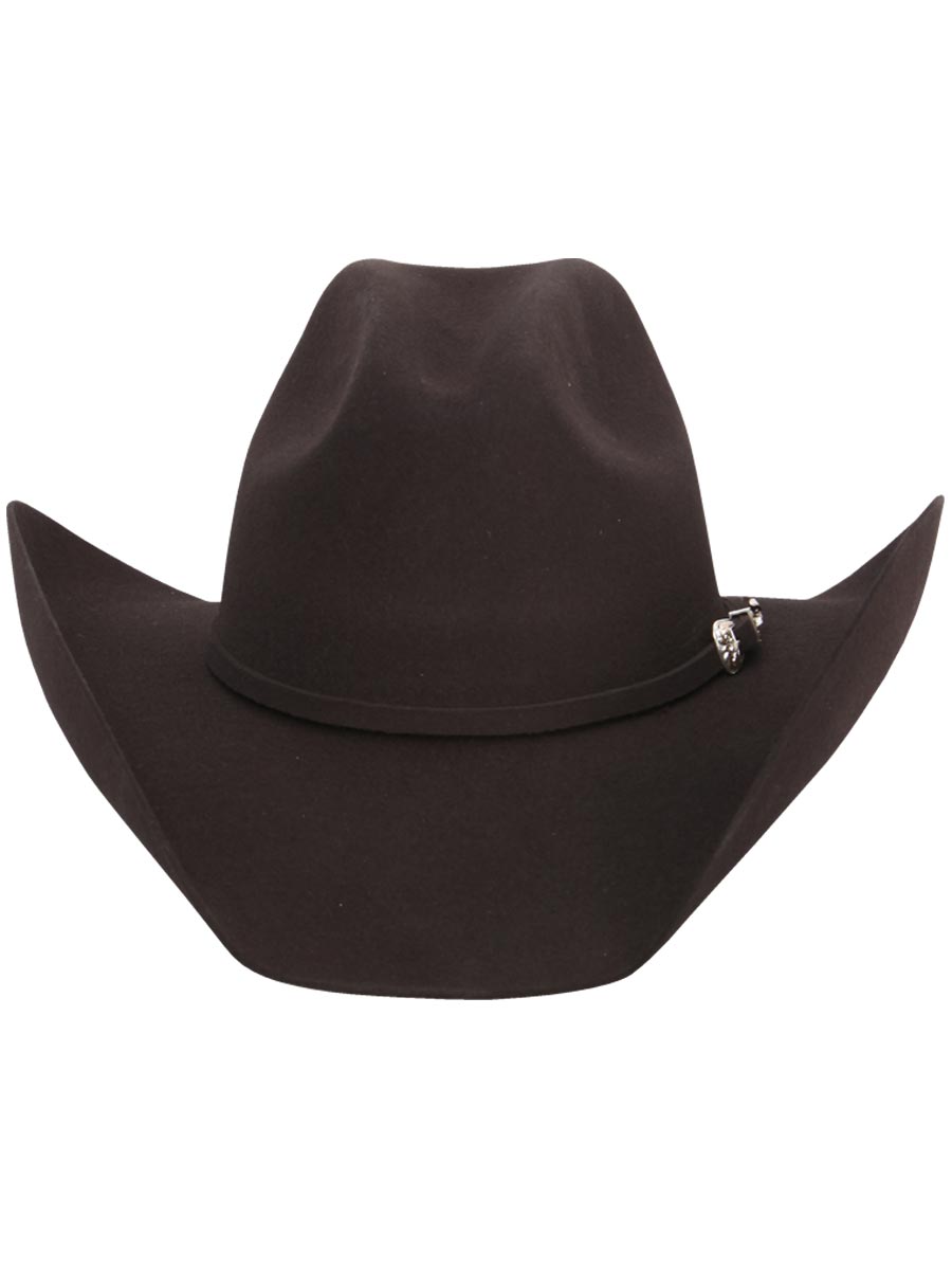 El General 50X Premium Wool Cowboy Hat Made in Mexico – Style "Rosendo" Brown 35008 — view 2