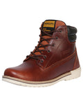 ProCliff Women's Leather Lace-Up Ankle Work Boot - Made in Mexico - Vino Wine 35201