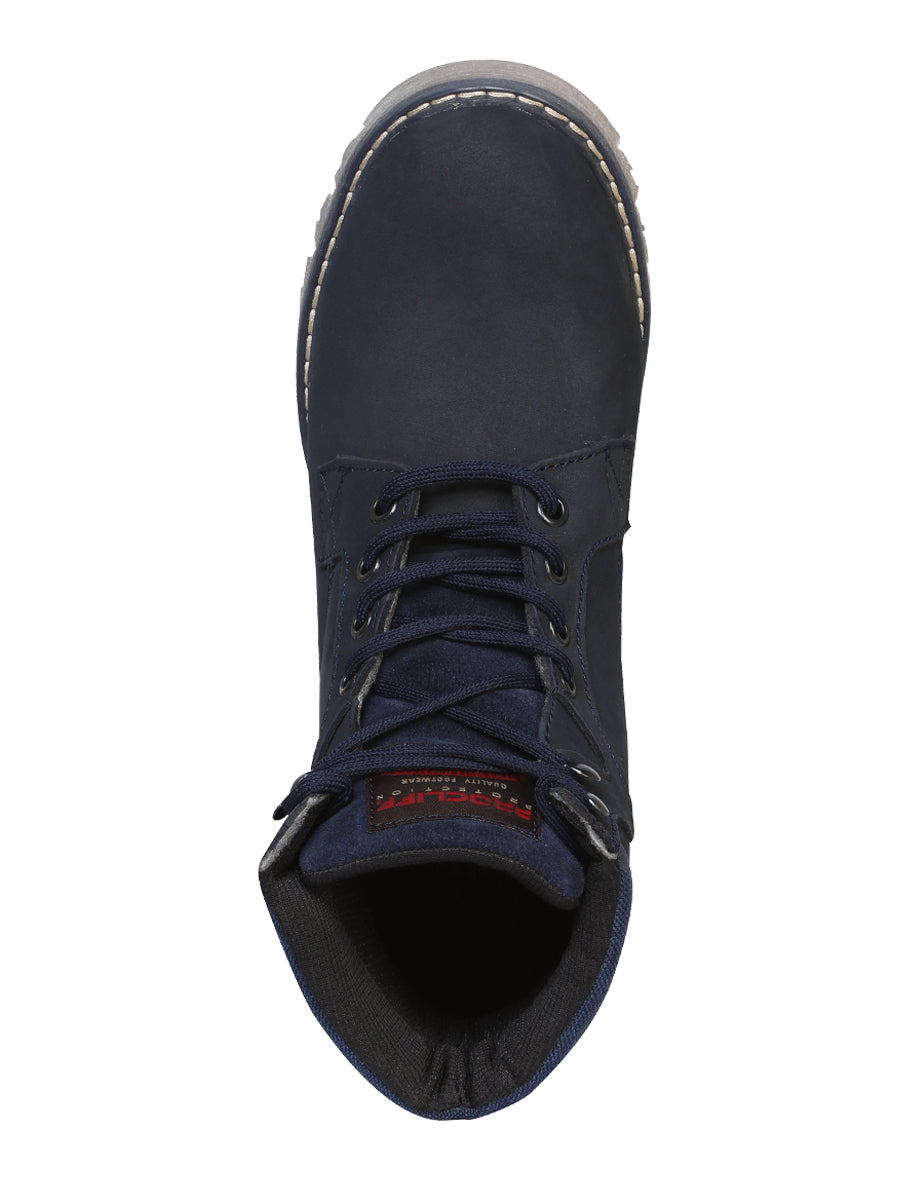 ProCliff Protection Women's Leather Lace-up Work Boot - Made in Mexico - Nubuck Blue 35226 — view 2
