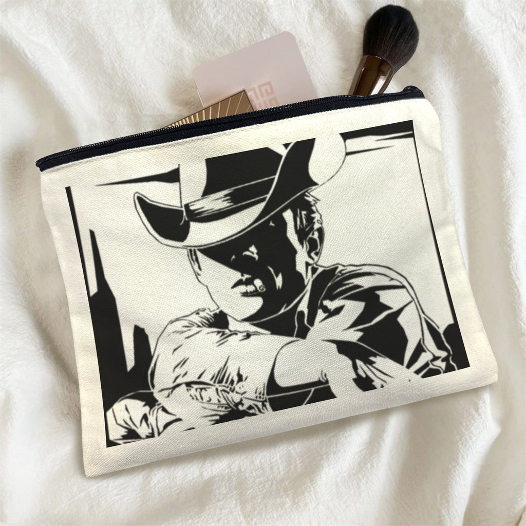 Baha Ranch Black White Cowboy Cosmetic Bag Pack of 5 Made in America by Baha Ranch Western Wear