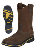ESTABLO Men’s Steel Toe Leather Work Boot – Made in Mexico - Crazy Tan 41544