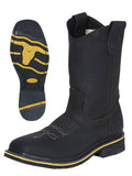 ESTABLO Men’s Steel Toe Leather Work Boot – Made in Mexico - Crazy Chocolate 41545