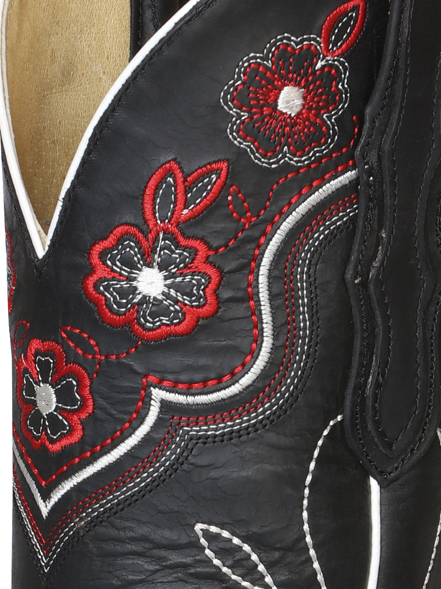 Woman Cowboy boot El General - Leatrher Crazy Black 42977 — view 3