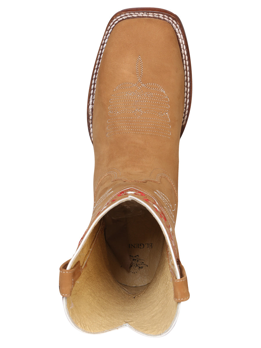 El General Womens Rodeo Boot - Nobuck Peach 42979 — view 2