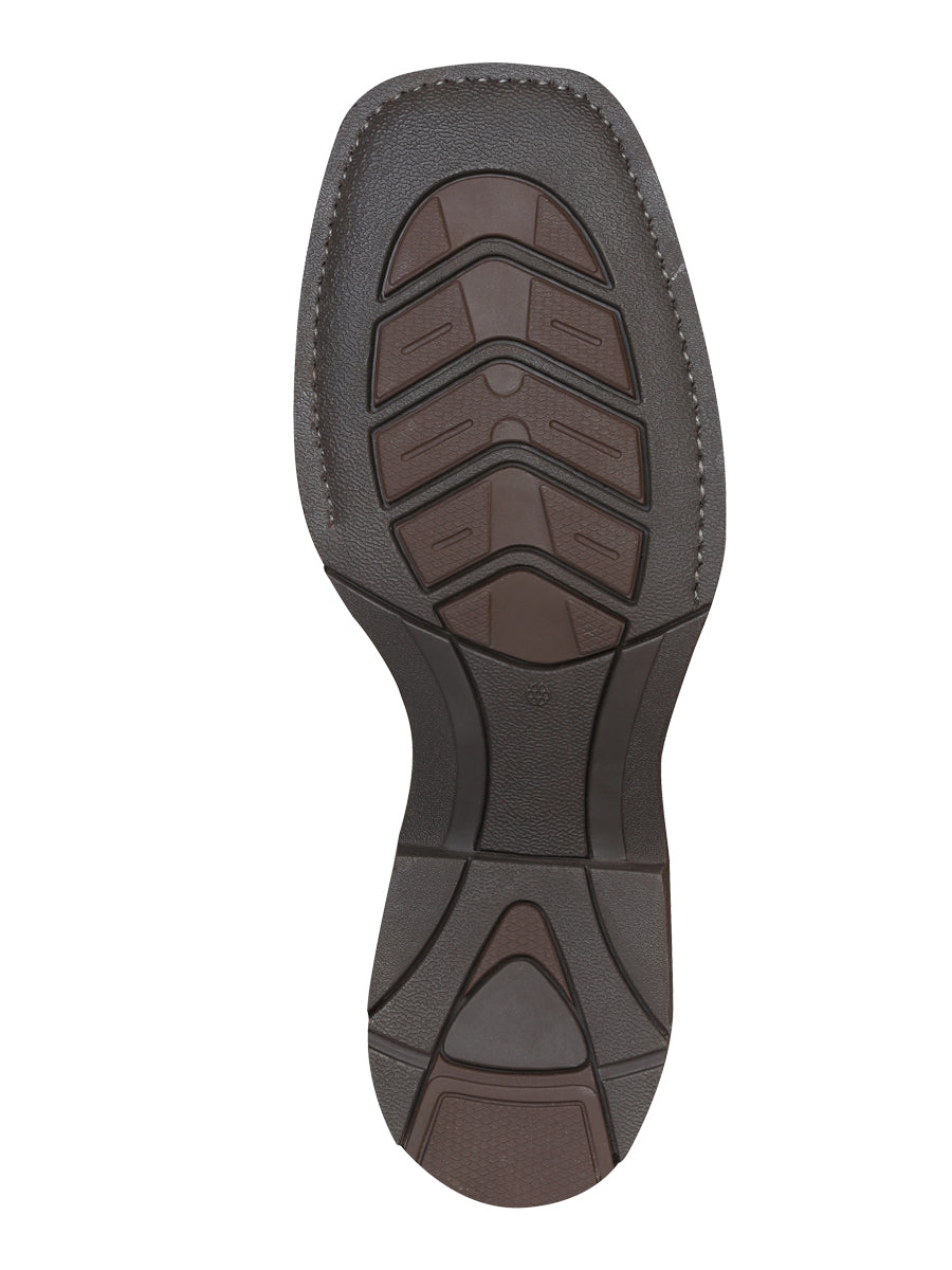 El General Men's Leather Cowboy Boot - Made in Mexico - Crazy Tan 43001 — view 4