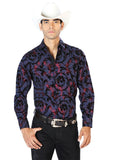 Navy Casual Long Sleeve Shirt 43584
