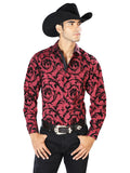 Dark Wine Casual Long Sleeve Shirt 43585