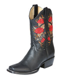 El General Womens Rodeo Boot - Crazy Black 43664