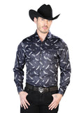 Black Casual Long Sleeve Shirt 43934