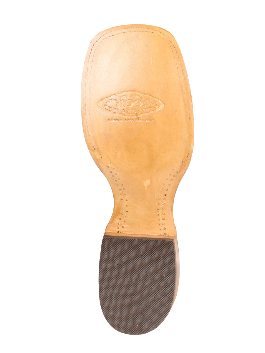 El General Men's Exotic Monster Fish Cowboy Boots - Made in Mexico - Cream 44114 — view 5