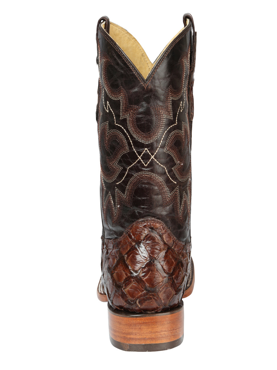 El General Men's Exotic Monster Fish Rodeo Boots - Brown 44116 — view 5