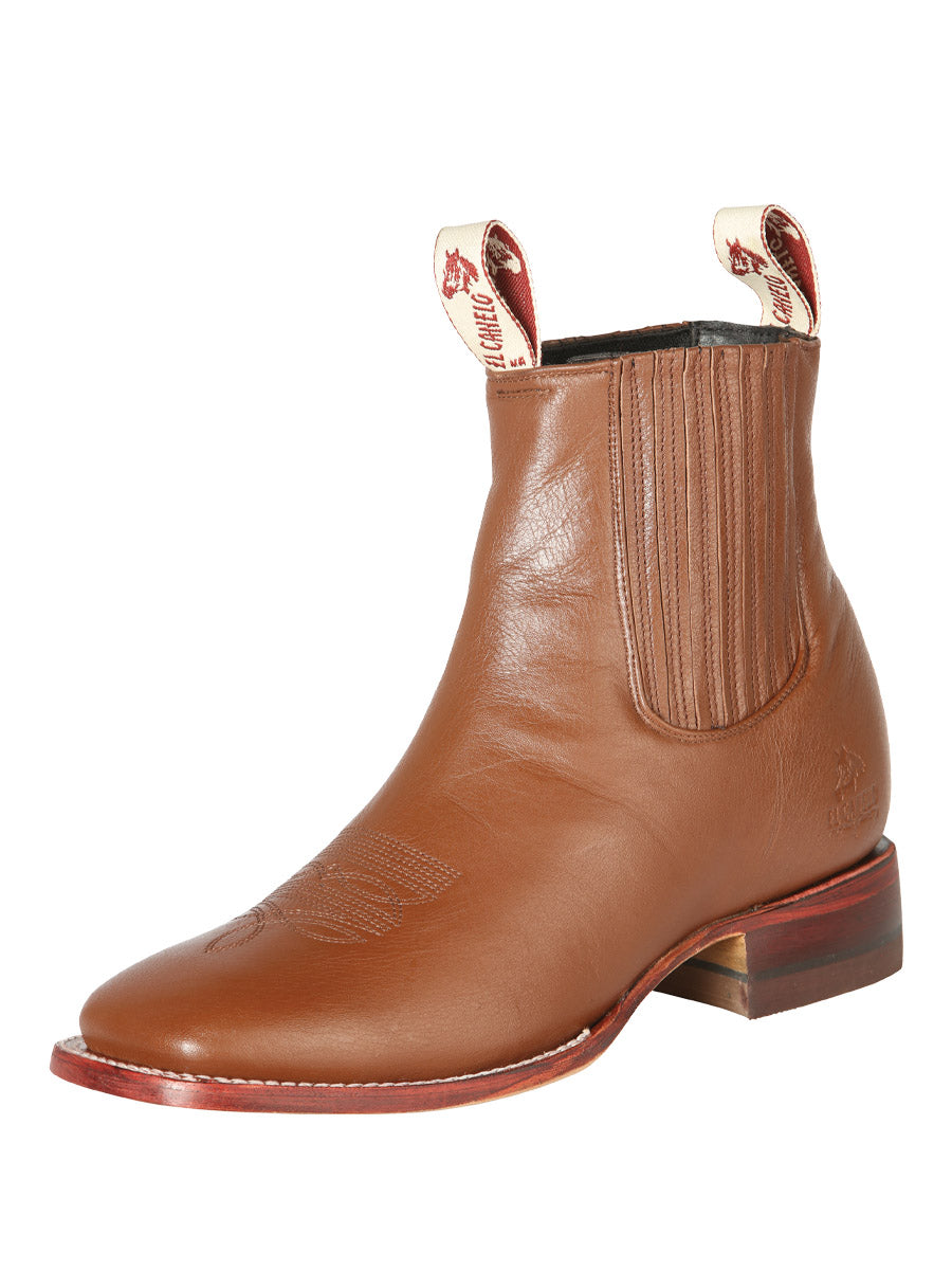 El Canelo Men’s Fronterizo Leather Ankle Boots - Made in Mexico - Ikon Wood 44242