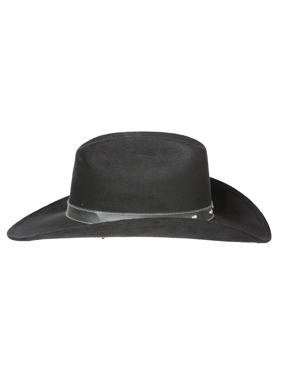 El General Kids Unisex Suede Western Cowboy Hat - Black 44243 — view 3