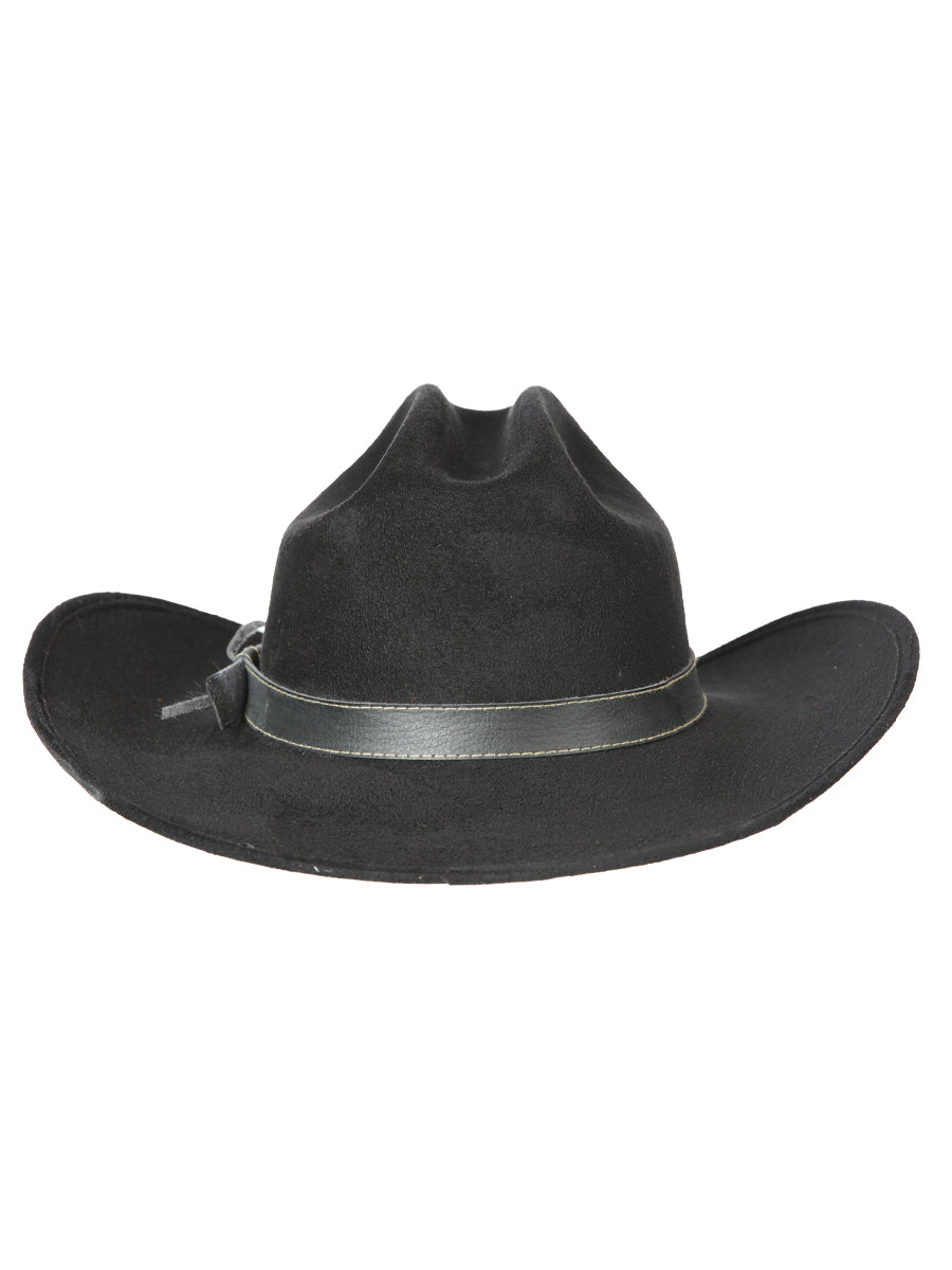 El General Kids Unisex Suede Western Cowboy Hat - Black 44243 — view 5