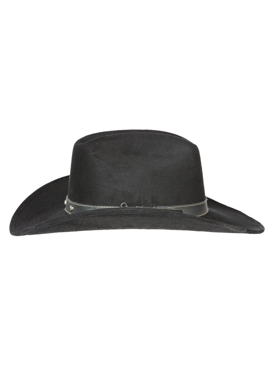 El General Kids Unisex Suede Western Cowboy Hat - Black 44243 — view 6