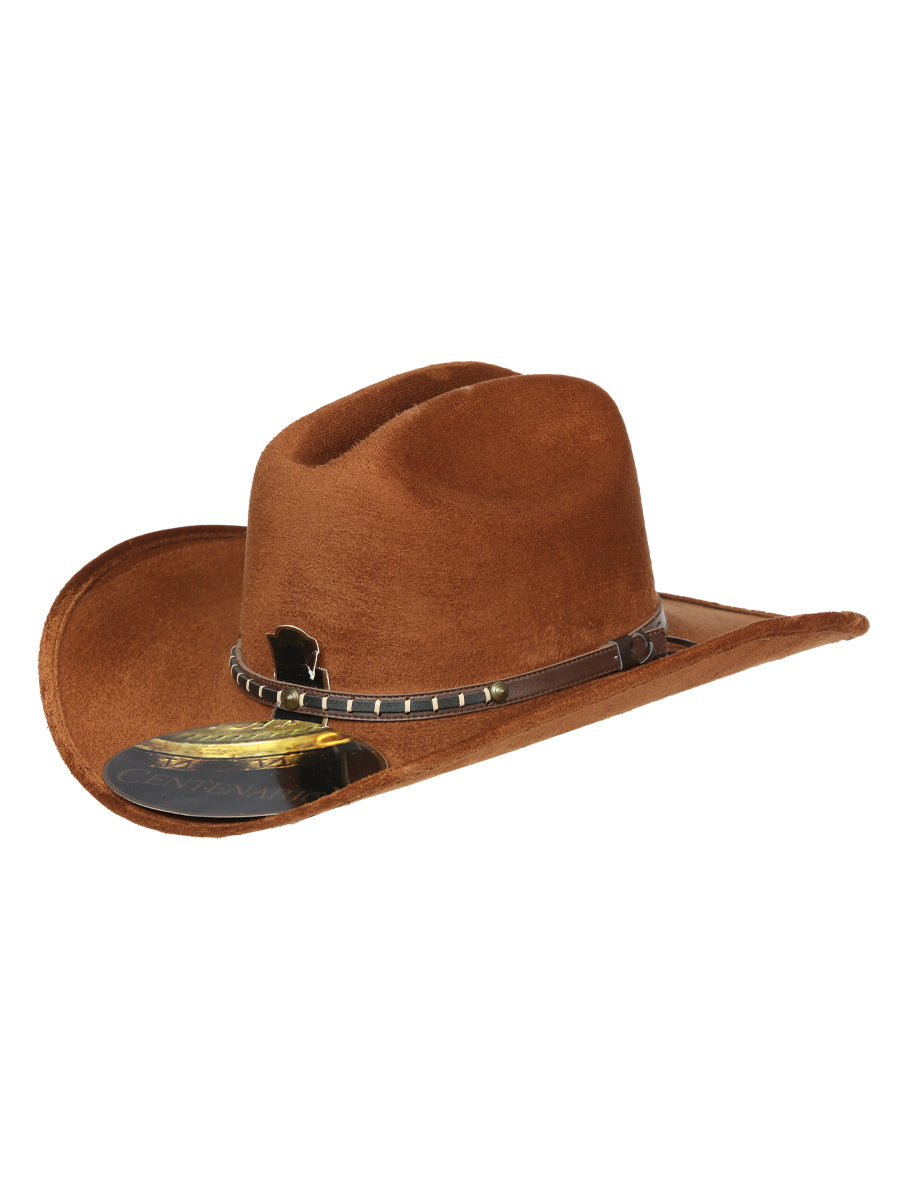 El General Kids Unisex Suede Western Cowboy Hat - Brown 44244 — view 2