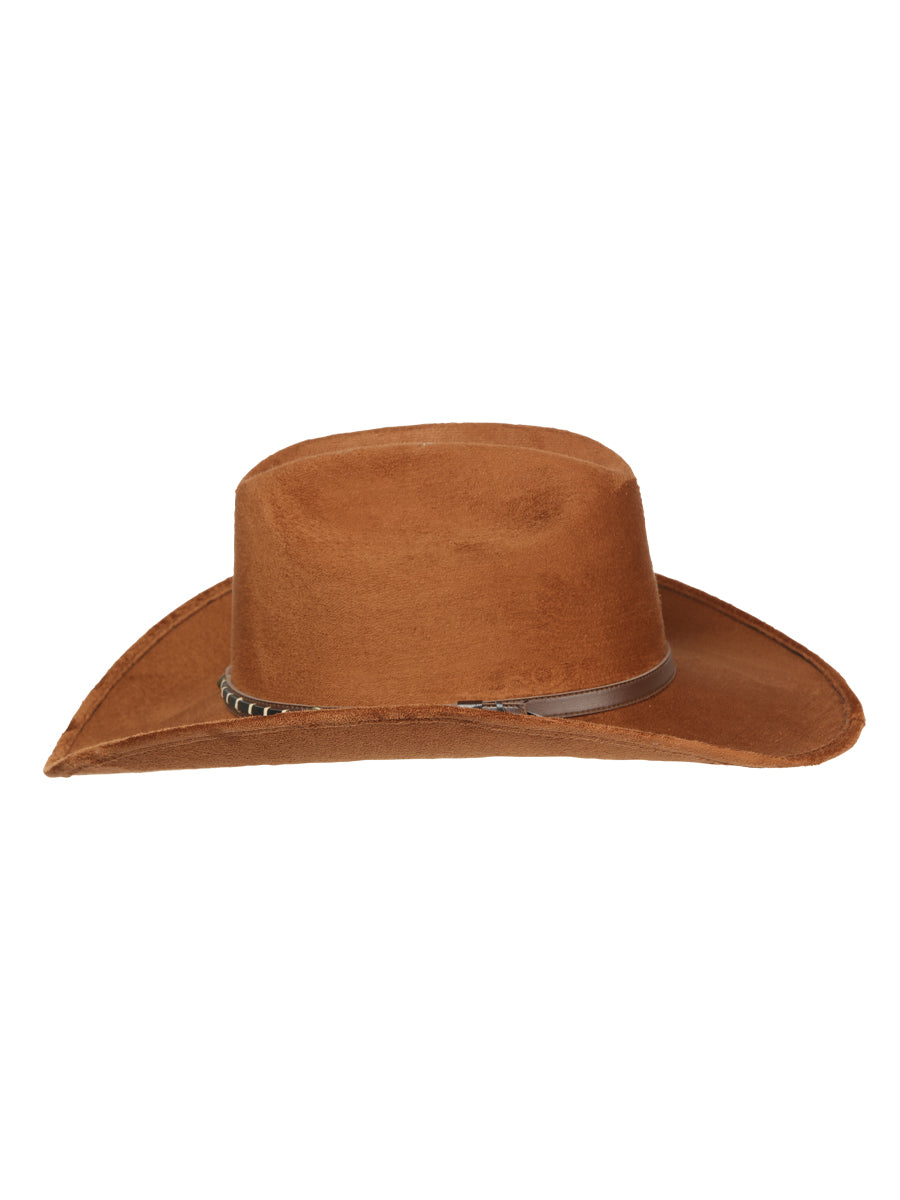 El General Kids Unisex Suede Western Cowboy Hat - Brown 44244 — view 3