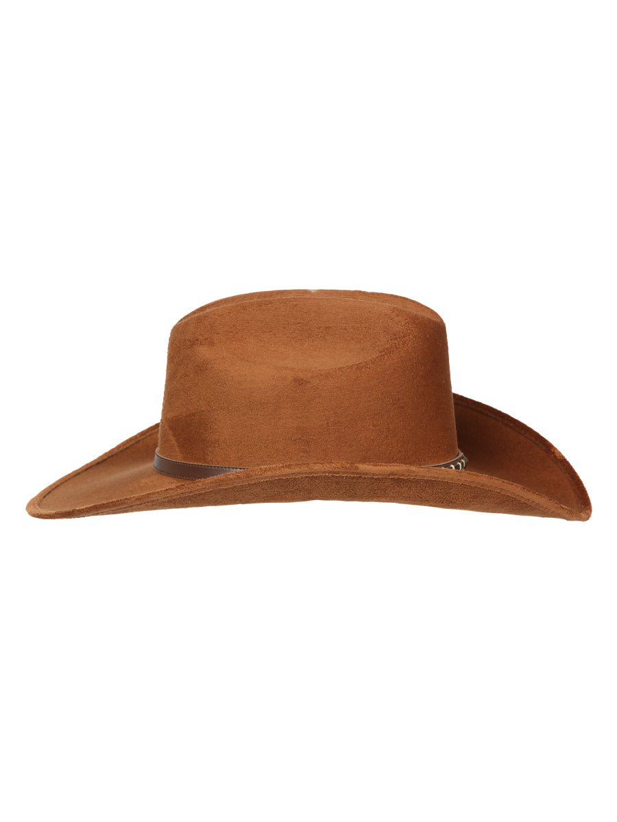 El General Kids Unisex Suede Western Cowboy Hat - Brown 44244 — view 4