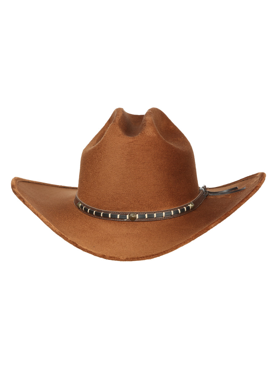 El General Kids Unisex Suede Western Cowboy Hat - Brown 44244 — view 5