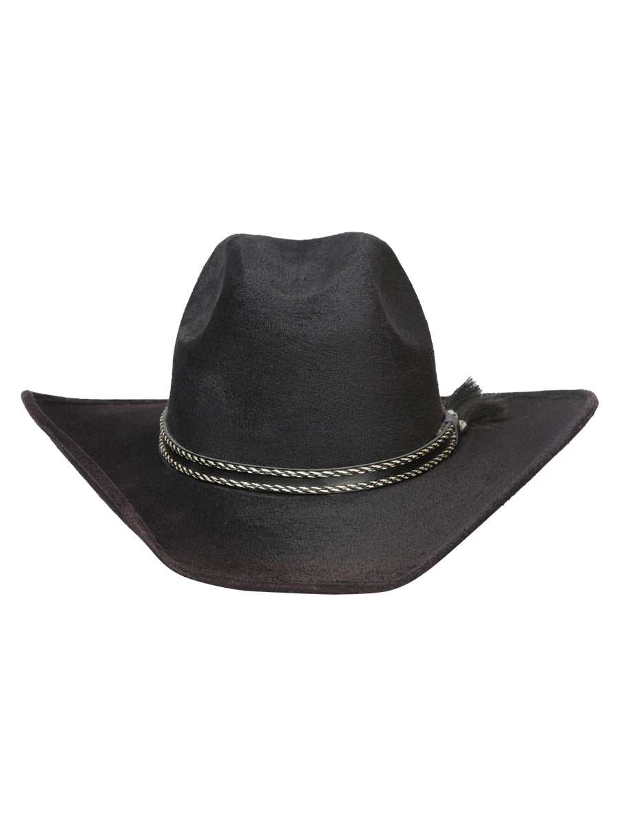 El General Kids Unisex Suede Western Cowboy Hat - Black 44247 — view 2