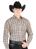 El General Men’s Long Sleeve Snap Button Western Shirt - Brick Red44329