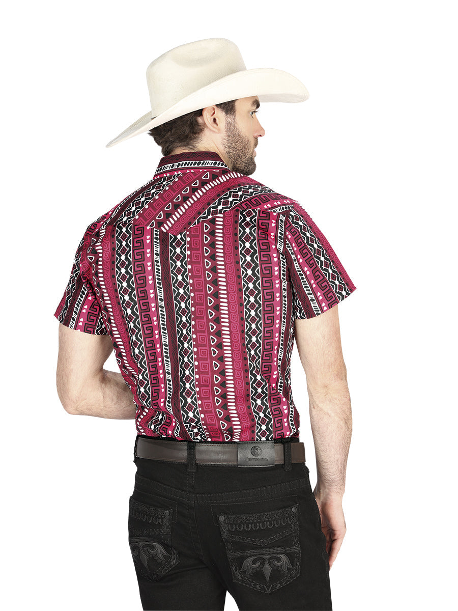 El General Western Shirt - Burgundy 44456 — view 2