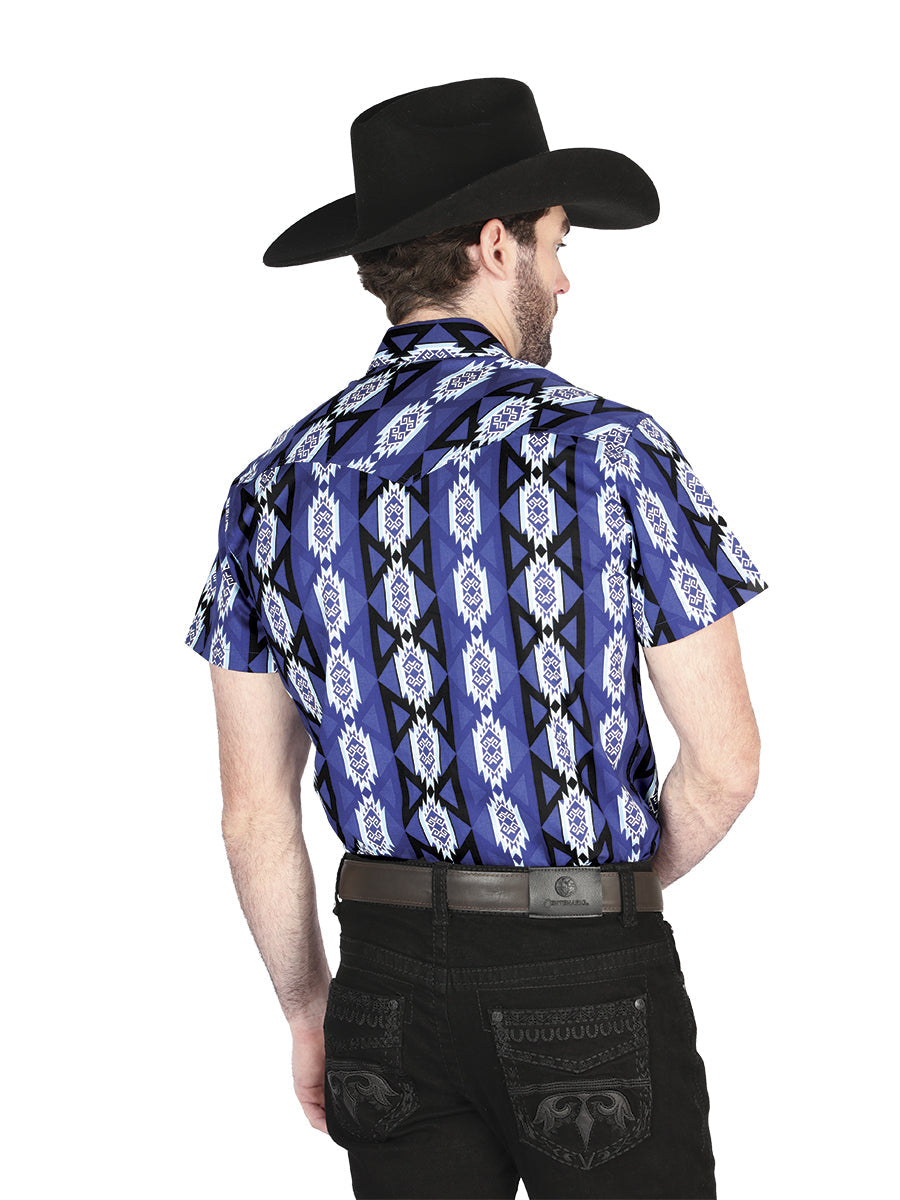 El General Western Shirt - Blue 44460 — view 2
