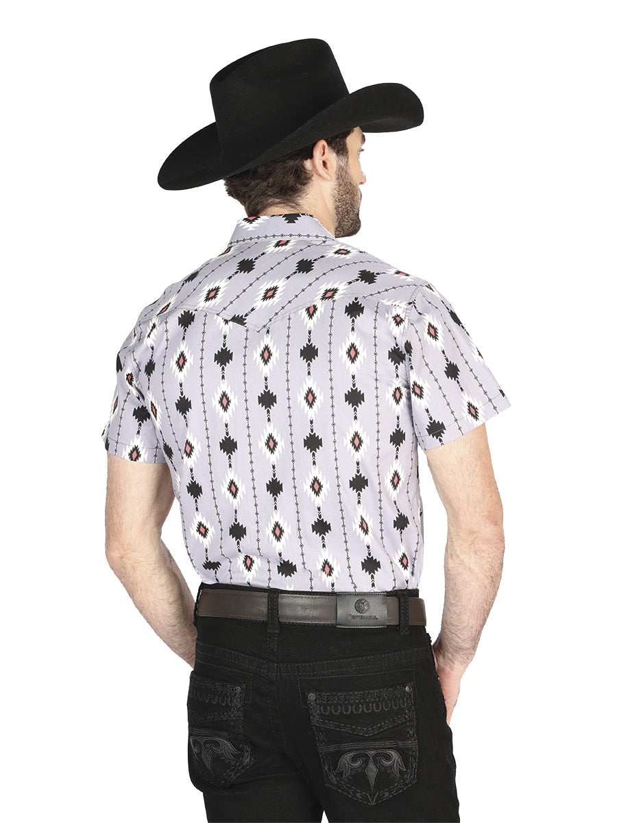 El General Western Shirt - Gray 44461 — view 2