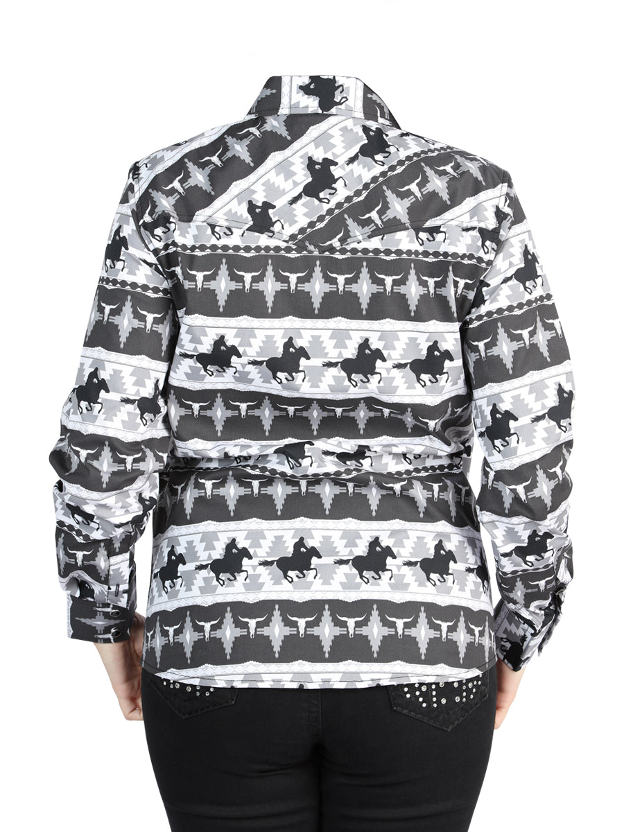 El General - Casual Long-Sleeve Shirt - Black 44479 — view 2